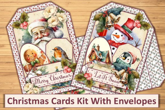 Download Christmas Card Making Kit with Envelope - Premium Bundle