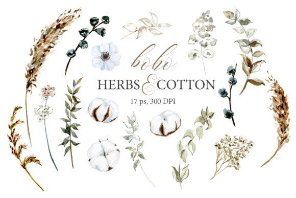 Download Boho Watercolor Floral Clipart - Floral Collection