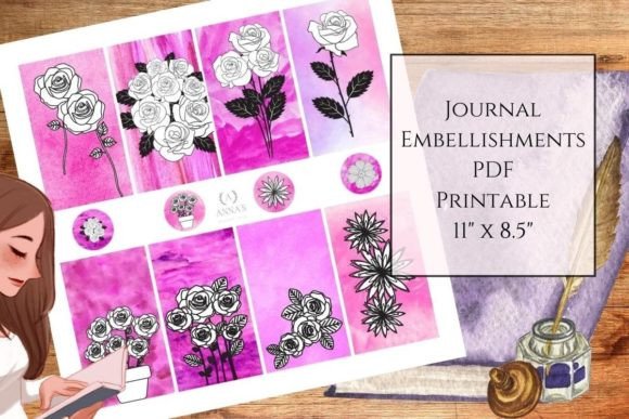 Download Journal / Planner Embellishments Florals - Premium Resources