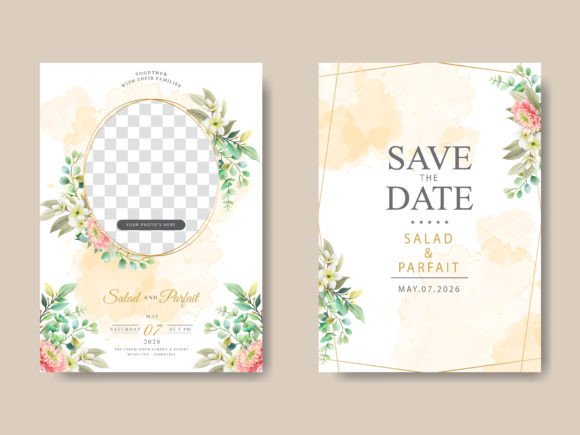 Download Beautiful Floral Wedding Invitations - Floral Collection