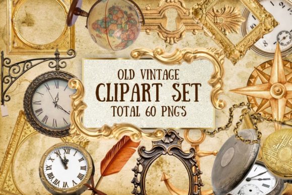 Download Vintage Elements Clipart Set - Vintage elements Collection