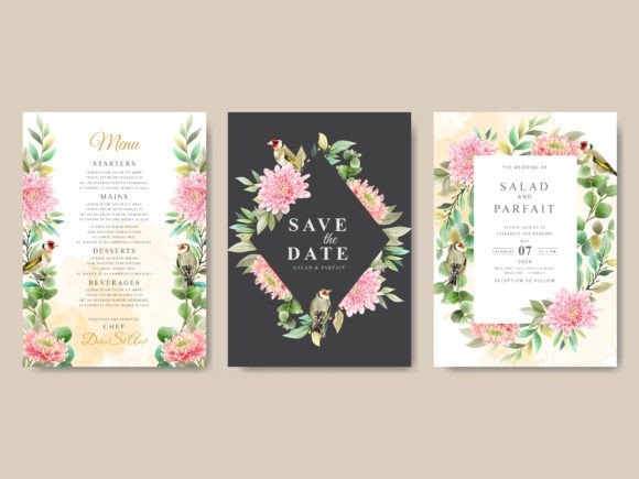 Download Beautiful Floral Wedding Invitations - Floral Collection