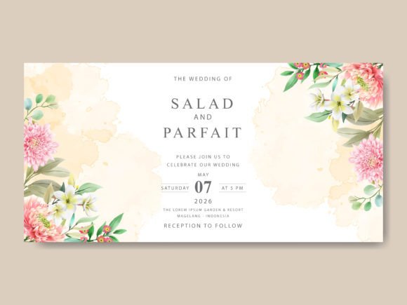 Download Beautiful Floral Wedding Invitations - Floral Collection